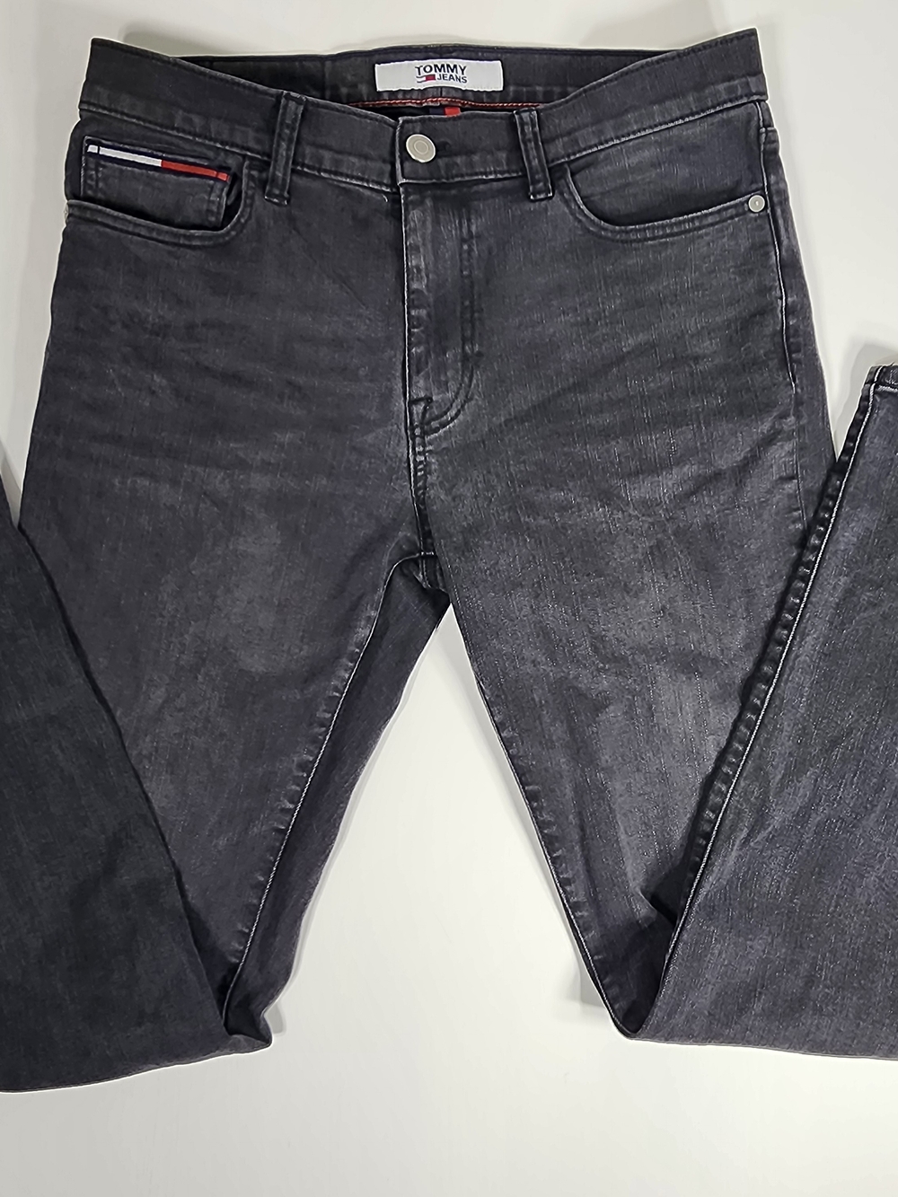 Tommy Hilfiger Men's Skinny Blackwashed Jeans